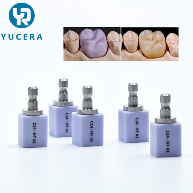 Wholesale Yucera dental CAD CAM dental glass ceramic block C14 Lt 18*13 ...