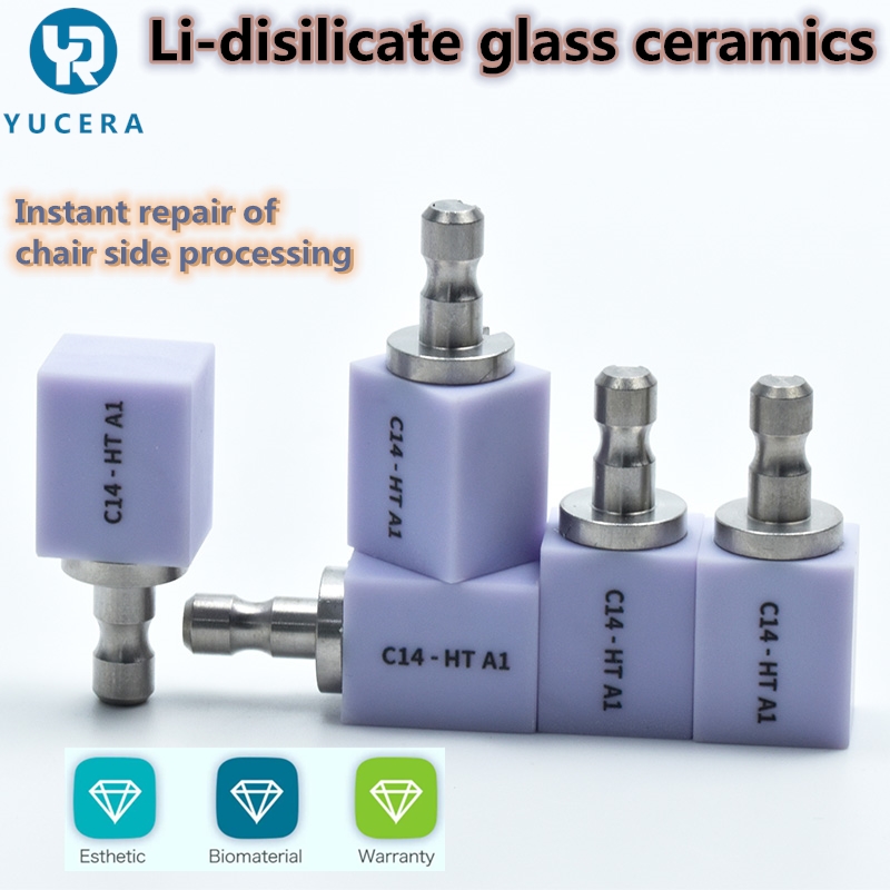 lithium disilicate glass ceramic block